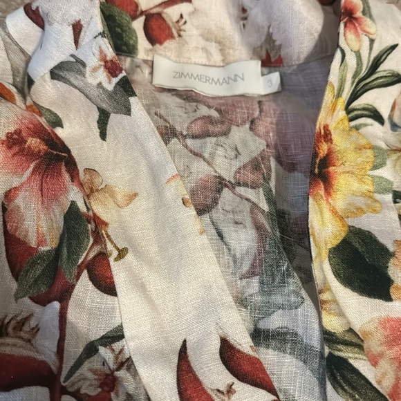 ZIMMERMANN Lexi floral-pattern linen mini dress - Picture 12 of 14
